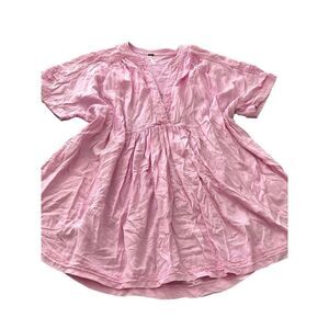 FREE PEOPLE  LINEN Tunic in Pink  Size XS